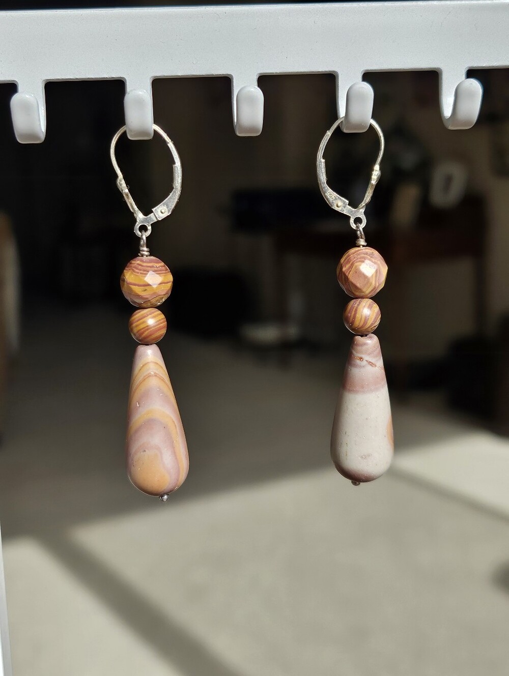 Petrified Wood Earrings